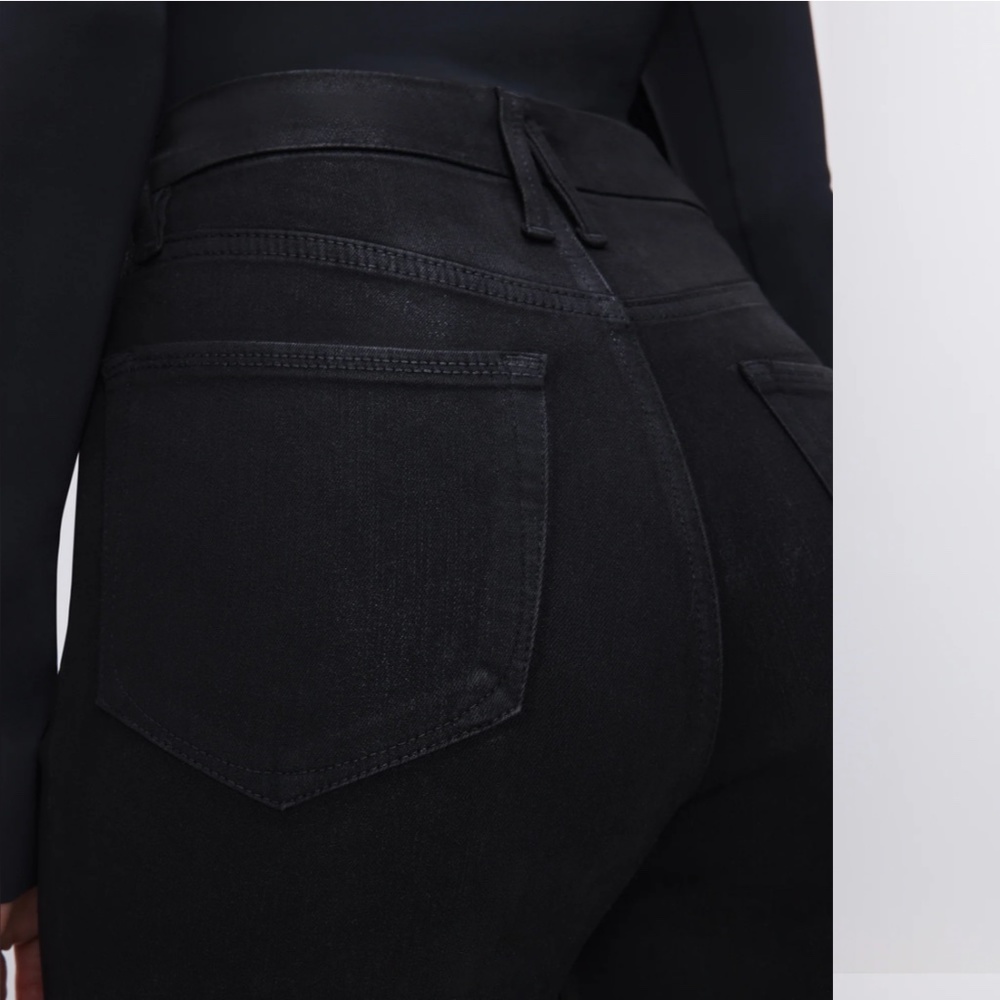 GOODLEGS COATED STRAIGHT JEANS